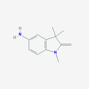 molecular formula C12H16N2 B016628 1,3,3-Trimethyl-2-methyleneindolin-5-amine CAS No. 6872-05-5