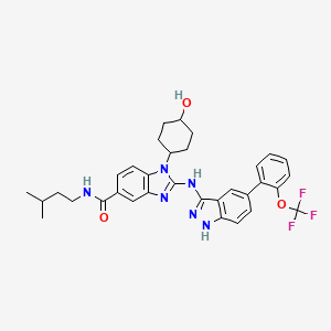 molecular formula C33H35F3N6O3 B1662800 IRAK inhibitor 4 CAS No. 1012104-68-5