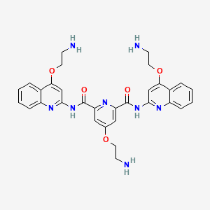 molecular formula C31H32N8O5 B1662821 Pyridostatin 