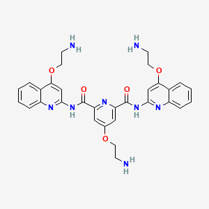 molecular formula C31H32N8O5 B1662821 Pyridostatin CAS No. 1085412-37-8