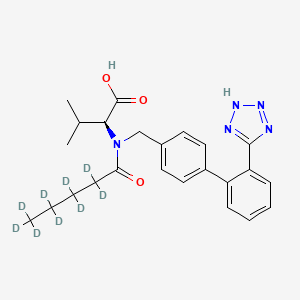 molecular formula C24H20D9N5O3 B1662823 Valsartan D9 CAS No. 1089736-73-1