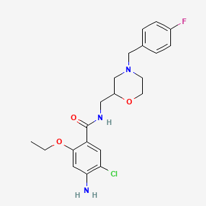 molecular formula C21H25ClFN3O3 B1662829 Mosapride CAS No. 112885-41-3