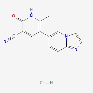 molecular formula C14H11ClN4O B1662836 奥普林酮盐酸盐 CAS No. 119615-63-3