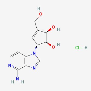 molecular formula C12H15ClN4O3 B1662840 3-Deazaneplanocin A hydrochloride CAS No. 120964-45-6