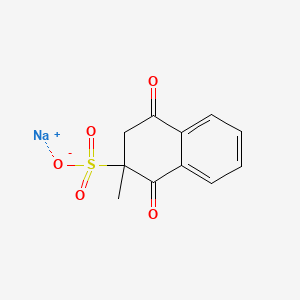 molecular formula C11H9NaO5S B1662847 Menadione sodium bisulfite CAS No. 130-37-0