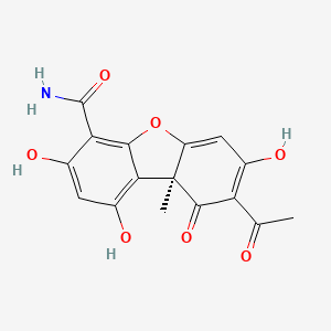 molecular formula C₁₆H₁₃NO₇ B1662848 Cercosporamide CAS No. 131436-22-1
