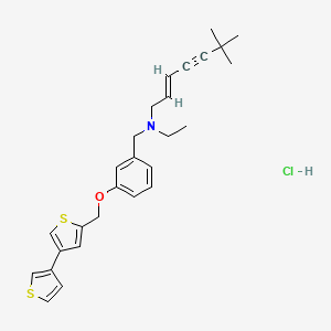 molecular formula C27H32ClNOS2 B1662855 NB-598 (hydrochloride) CAS No. 136719-25-0