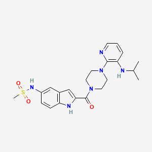 molecular formula C22H28N6O3S B1662856 Delavirdine CAS No. 136817-59-9