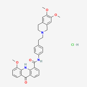 molecular formula C34H34ClN3O5 B1662870 盐酸依拉西达 CAS No. 143851-98-3