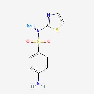 molecular formula C9H9N3NaO2S2 B1662875 4-amino-N-(2-thiazolyl)benzenesulfonamide; sodium CAS No. 144-74-1