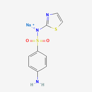 molecular formula C9H8N3NaO2S2 B1662875 Sulfathiazole sodium CAS No. 144-74-1