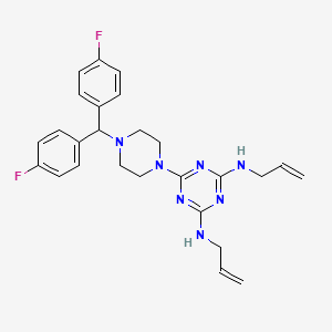 molecular formula C26H29F2N7 B1662879 Almitrine CAS No. 27469-53-0