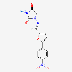 molecular formula C14H9N4NaO5 B1662880 Dantrolene sodium CAS No. 14663-23-1