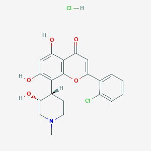 B1662882 Flavopiridol hydrochloride CAS No. 131740-09-5