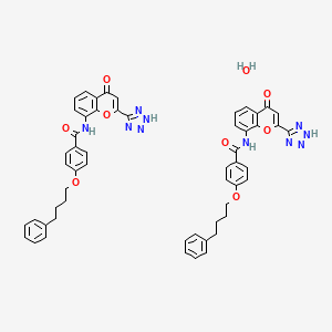 molecular formula C54H48N10O9 B1662883 Pranlukast Hydrate CAS No. 150821-03-7