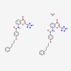 molecular formula C27H23N5O4 .1/2H2O B1662883 Pranlukast hydrate CAS No. 150821-03-7