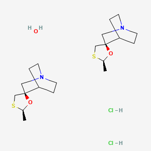 B1662884 Cevimeline (hydrochloride hemihydrate) CAS No. 153504-70-2
