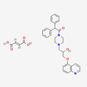 molecular formula C34H35N3O7 B1662885 Dofequidar fumarate 