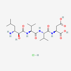 molecular formula C21H39ClN4O8 B1662887 Amastatin hydrochloride CAS No. 100938-10-1