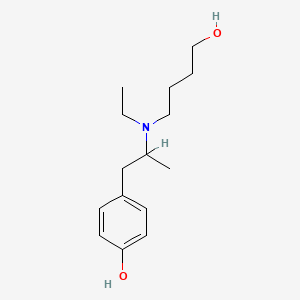 molecular formula C15H25NO2 B1662888 4-(2-(Ethyl(4-hydroxybutyl)amino)propyl)phenol CAS No. 155172-67-1