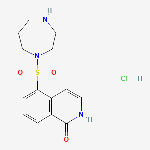 molecular formula C14H18ClN3O3S B1662889 Hydroxyfasudil hydrochloride CAS No. 155558-32-0