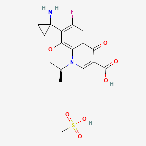 molecular formula C17H19FN2O7S B1662896 帕珠沙星甲磺酸盐 CAS No. 163680-77-1