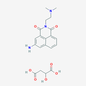 molecular formula C20H23N3O7 B1662906 618863-54-0 (苹果酸) CAS No. 618863-60-8