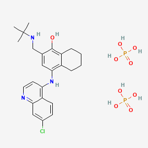 molecular formula C24H34ClN3O9P2 B1662908 Naphthoquine phosphate CAS No. 173531-58-3