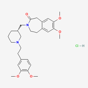molecular formula C28H39ClN2O5 B1662912 Cilobradine (hydrochloride) CAS No. 186097-54-1