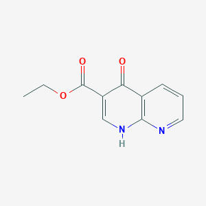 molecular formula C11H10N2O3 B166292 Ethyl 4-oxo-1,4-dihydro-1,8-naphthyridine-3-carboxylate CAS No. 127720-04-1