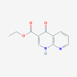 molecular formula C11H10N2O3 B166292 4-氧代-1,4-二氢-1,8-萘啶-3-羧酸乙酯 CAS No. 127720-04-1