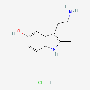 molecular formula C11H15ClN2O B1662931 2-Methyl-5-hydroxytryptamine hydrochloride CAS No. 845861-49-6