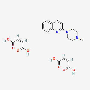 molecular formula C22H25N3O8 B1662932 N-甲基喹帕嗪富马酸盐 CAS No. 171205-17-7