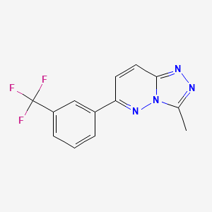 molecular formula C13H9F3N4 B1662939 3-Methyl-6-[3-(trifluoromethyl)phenyl]-[1,2,4]triazolo[4,3-b]pyridazine CAS No. 66548-69-4