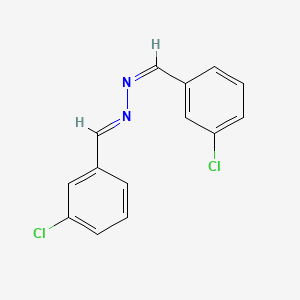 molecular formula C14H10Cl2N2 B1662941 Benzaldehyde, 3-chloro-, [(3-chlorophenyl)methylene]hydrazone CAS No. 6971-97-7