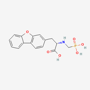 molecular formula C16H16NO6P B1662945 3-Dibenzofuran-3-yl-2-(phosphonomethylamino)propionic acid CAS No. 261619-50-5