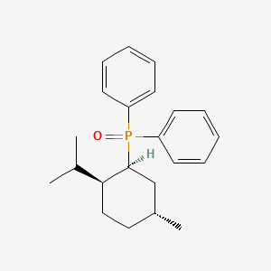 molecular formula C22H29OP B1662948 [[(1S,2S,5R)-5-methyl-2-propan-2-ylcyclohexyl]-phenylphosphoryl]benzene CAS No. 43077-30-1