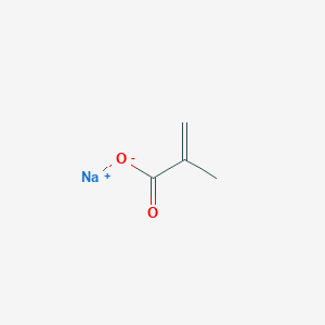 molecular formula C4H5NaO2 B166295 甲基丙烯酸钠 CAS No. 5536-61-8