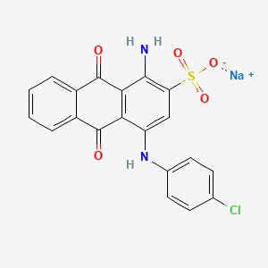 B1662951 Sodium 1-amino-4-((4-chlorophenyl)amino)-9,10-dioxo-9,10-dihydroanthracene-2-sulfonate CAS No. 78510-31-3