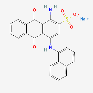 molecular formula C24H15N2NaO5S B1662952 Sodium;1-amino-4-(naphthalen-1-ylamino)-9,10-dioxoanthracene-2-sulfonate CAS No. 1052089-16-3