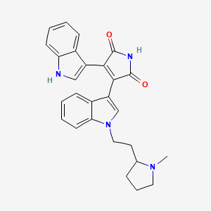 molecular formula C27H26N4O2 B1662960 bisindolylmaleimide II CAS No. 137592-45-1