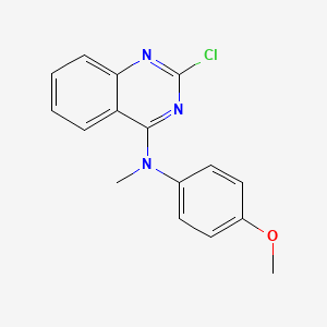 molecular formula C16H14ClN3O B1662966 (2-Chloroquinazolin-4-yl)-(4-methoxyphenyl)-methylamine CAS No. 827030-33-1