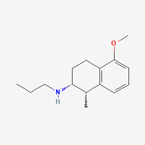 molecular formula C15H23NO B1662977 5-Methoxy-1-methyl-2-(n-propylamino)tetralin CAS No. 85379-09-5