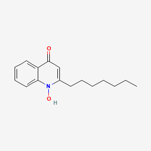 molecular formula C16H21NO2 B1662988 2-Heptyl-4-hydroxyquinoline n-oxide CAS No. 341-88-8