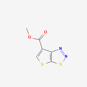 molecular formula C6H4N2O2S2 B1662990 Methyl thieno[3,2-d]thiadiazole-6-carboxylate CAS No. 152467-47-5