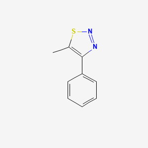 molecular formula C9H8N2S B1662991 5-Methyl-4-phenyl-1,2,3-thiadiazole CAS No. 64273-28-5