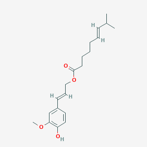 molecular formula C20H28O4 B1662994 Capsiconiate 