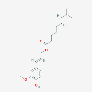 molecular formula C20H28O4 B1662994 Capsiconiate CAS No. 946572-73-2