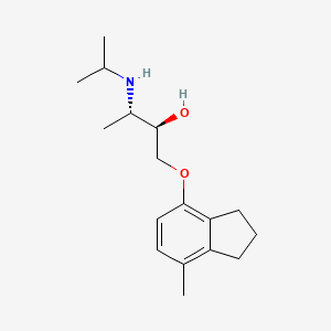 molecular formula C17H28ClNO2 B1662996 (2R,3S)-1-[(7-methyl-2,3-dihydro-1H-inden-4-yl)oxy]-3-(propan-2-ylamino)butan-2-ol CAS No. 72795-19-8