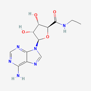 molecular formula C12H16N6O4 B1662998 5'-N-Ethylcarboxamidoadenosine CAS No. 35920-39-9